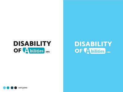 Disability of Abilities - Rebrand accessibility brand branding identity illustrator logo logo design mark nonprofit palette redesign user friendly web