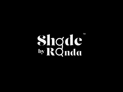 Shade By Randa - logo for Eyewear Company branding illustration logo vector