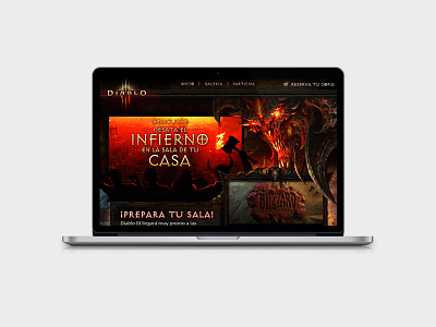 Blizzard Diablo 3 design web webdesign