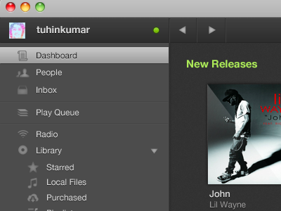 Spotify Toolbar by Tuhin Kumar on Dribbble