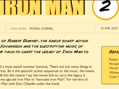 Iron Man 2 comics retro yellow
