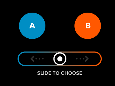 Slide To Choose radio slide