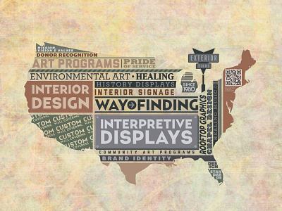 USA Map graphic design map type typography usa vector