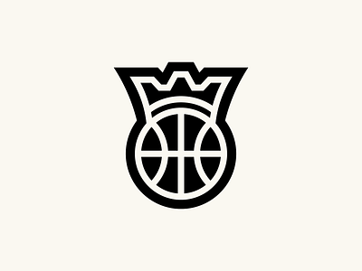 NBA King basketball branding design graphic design graphic-design illustration king logo mark nba vector