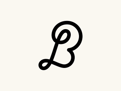 LB Monogram branding design graphic design graphic-design lb logo mark monogram script vector