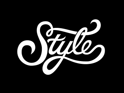 Style script style type typography vector