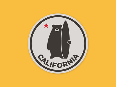 California Bear california sticker surf