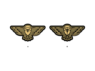 OWL A OR B ?? bird logo owl