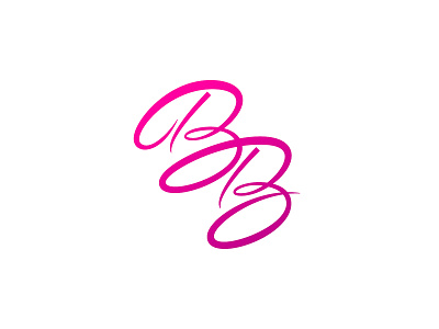 BB Script Logomark branding design graphic design graphic design logo mark script type typography vector