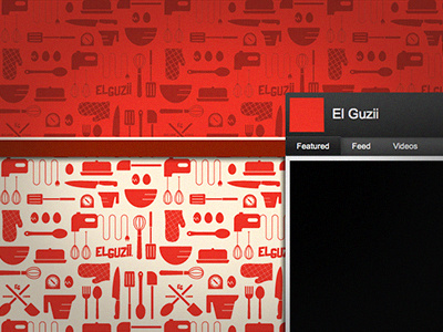 El Guzii YouTube cooking graphic design pattern seamless vector wallpaper youtube