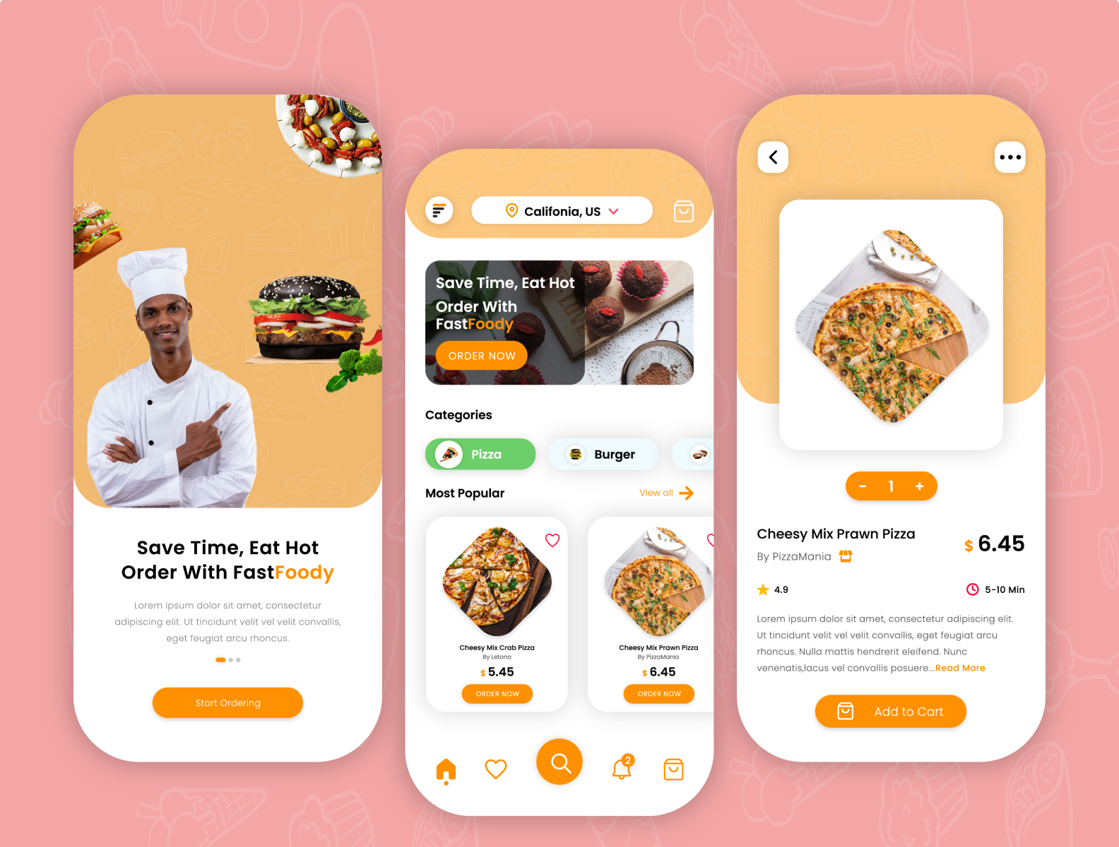 Fast Food app by Tharin Gunawardhana on Dribbble