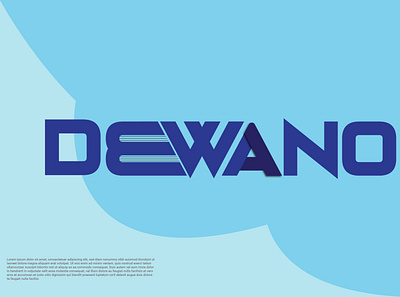 dewano logo 01 branding branding design creative logo flat graphic design illustrator logo design minimal typography unique logo