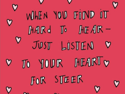 Hearty Listening heart listen love love bug lover redeye typography valentines
