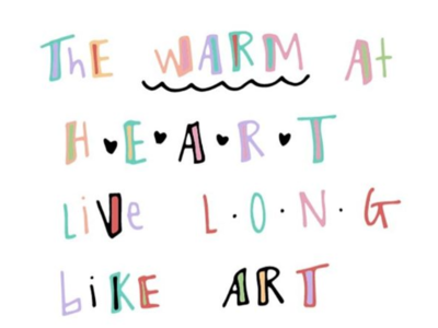 Long live art heart heart beat long love rhymer valentines