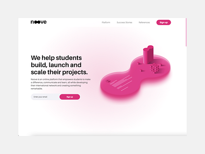 Noove.org Landing design illustration landing ui