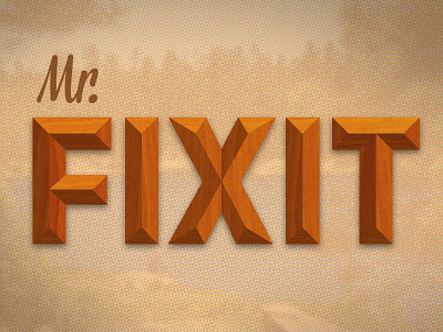 Mr. Fixit detroit font retro type