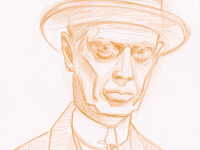 Nucky 1 boardwalk empire illustration nucky thompson portrait sketch