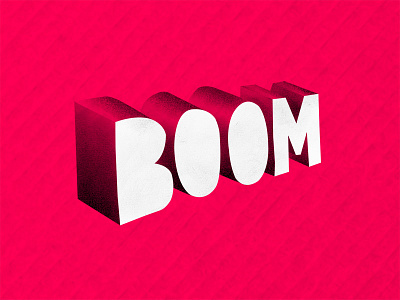 Boom boomshakalaka charcoal custom type hand lettered hand lettering illustration shadow type