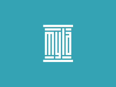 MYLA Logo column identity law logo