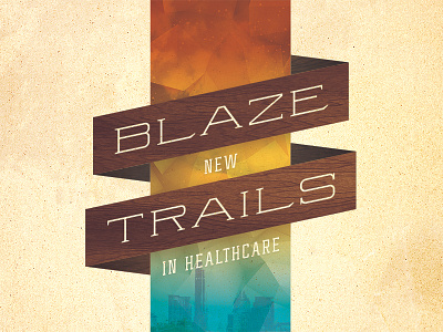 Blaze New Trails austin photoshop poster