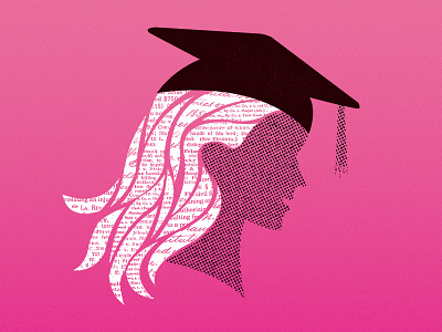 Legally Blonde halftone illustration pink poster profile theater