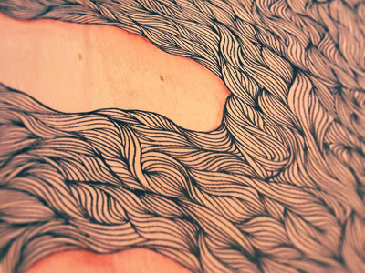 Gnarls 400 doodle drawing ink micron pen wood