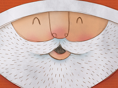 St. Sickolas christmas holiday illustration santa