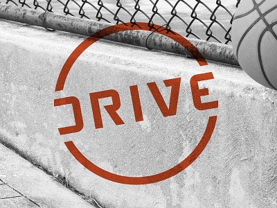 Drive 2 basketball drive logo non profit sports wordmark