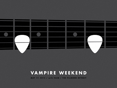 Vampire Weekend gig poster vampire weekend