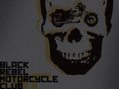 BRMC black rebel motorcycle club gig poster poster