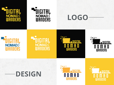 Digital Nomads Logo logo nomad logo work from home logo