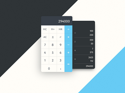 Daily UI 004 – Calculator 004 calc calculator challenge daily dailyui interface math ui ux