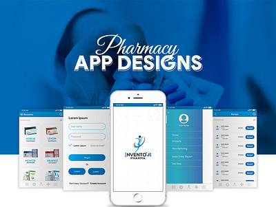 Pharmacy App Design (UI/UX) app branding design flat graphic design illustration minimal typography ui ux