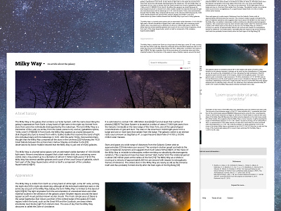 Milky Way Article