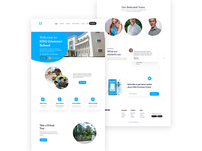 Grammar School Landing Page design grammar school landing page ui ui design uiux ux web design