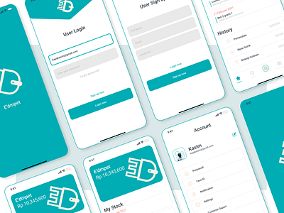 Digital Wallet Application Mobile UI Design - E'dmpet app branding design mobile ui ui ux