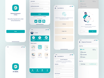 UI Design - The Health Mobile Application app branding design mobile ui ui ux