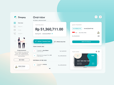 UI Design - The Smart Pay for Website app design mobile ui ui ux