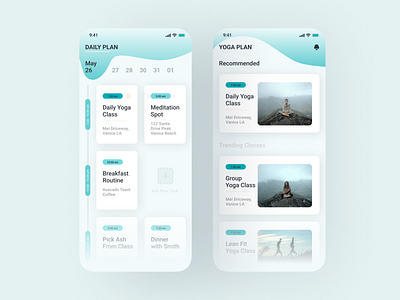 UI Design - Daily Plan Mobile Application app design mobile ui ui ux