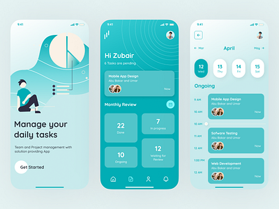 UI Design - Task Manager Mobile App branding graphic design ui