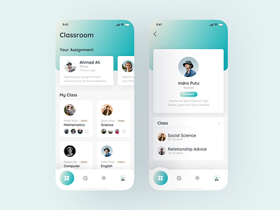 Redesign UI - Google Classroom Mobile app app branding design graphic design mobile ui ui ux