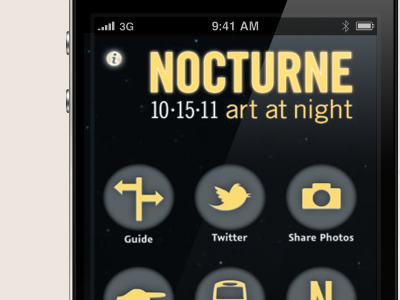 Nocturne iphone App app design iphone nocturne ui ui design ux ux design