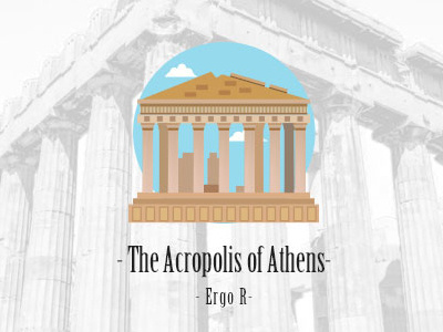 Ancient Athens ancient athens icon illustration