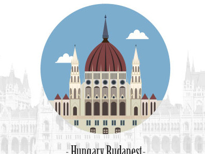 Hungary Budapest hungary budapest icon illustration