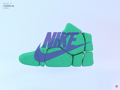 Nike dunk high pro 4d c4d cinema cinema4d design dunk nike pro