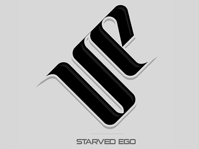 Starved Ego Logo branding hand lettered logo logo design