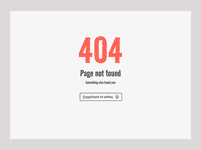 Spooky 404 error message - UI practice challenge