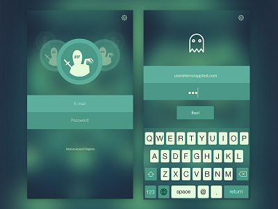 Generic Terror App ui ux web elements