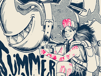Summer Attack - Detail summer tshirt