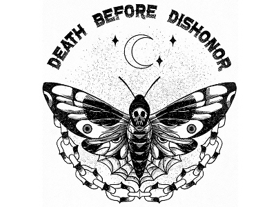 Death Before Dishonor - SOLD! - artwork oldschool tattoo tshirt